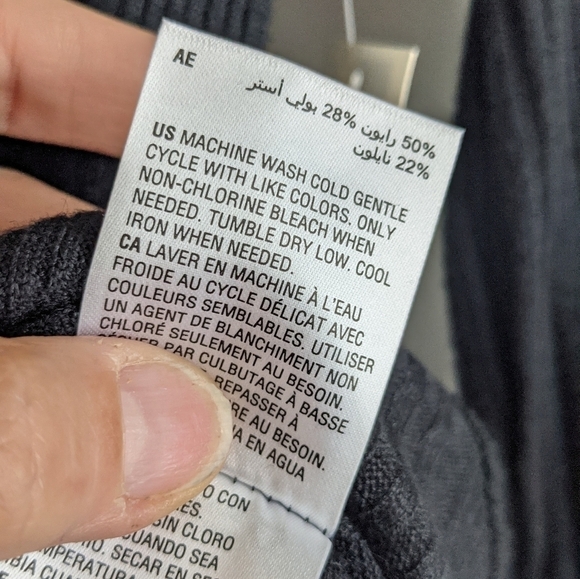 BAR III Sweater Knit Black Bodysuit - Picture 5 of 13